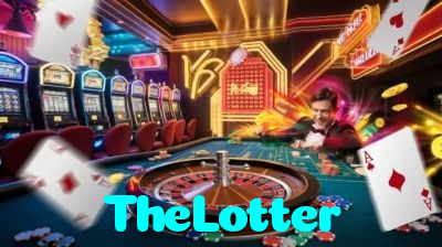 TheLotter casino presented on mobile device in Pakistan with slots and live games